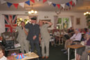 <Residents, Staff & Entertainers enjoying 1940s day>