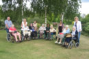 <Residents of Larchmere House on a trip to Merriments Gardens, Hurst Green>