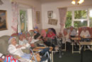<Residents enjoying 1940s day>